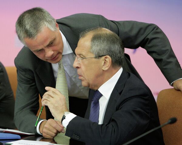  Sergueï Lavrov lors d'une réunion sur le développement social et économique de l'Extrême-Orient  - Sputnik Afrique