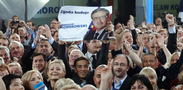 La victoire de Bronisław Komorowski aux élections présidentielles en Pologne - Sputnik Afrique
