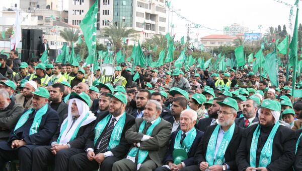 Движение ХАМАС отметило 22-летие многотысячным митингом в Газе - Sputnik Afrique