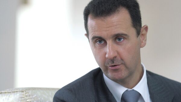 Dmitry Medvedev meeting with Bashar al-Assad - Sputnik Afrique