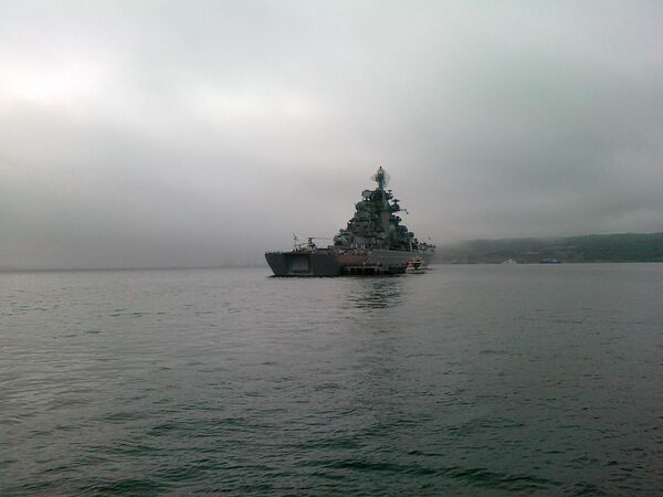 Le croiseur nucléaire russe Petr Veliki - Sputnik Afrique