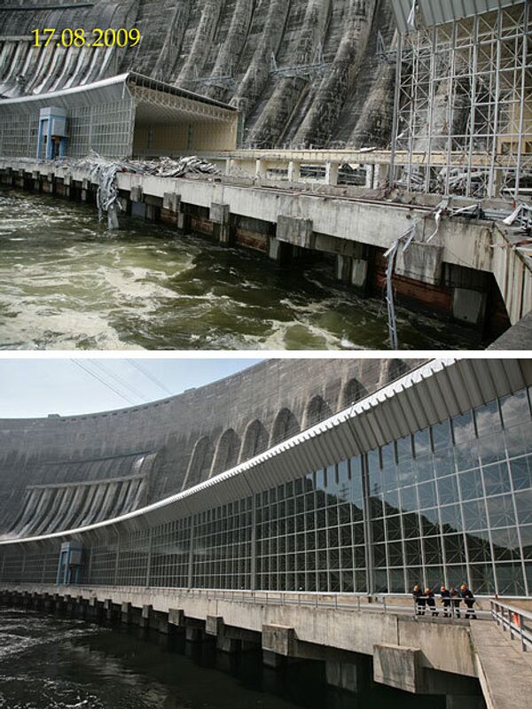 La centrale hydroélectrique Saïano-Chouchenskaïa : avant et après - Sputnik Afrique