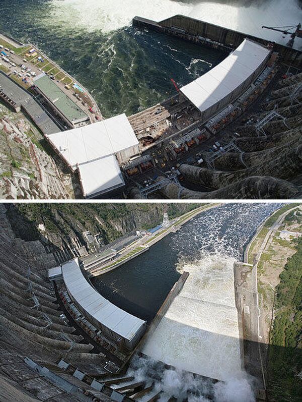 La centrale hydroélectrique Saïano-Chouchenskaïa : avant et après - Sputnik Afrique