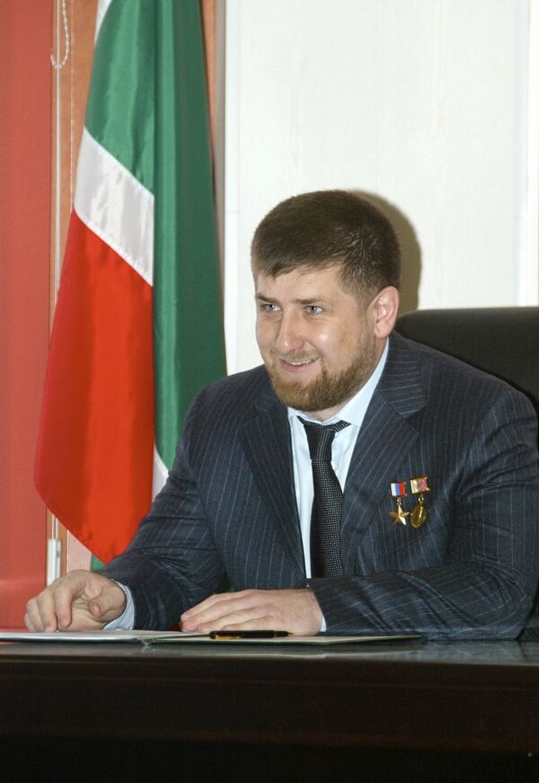 Chef de la république tchétchène, Ramzan Kadyrov - Sputnik Afrique