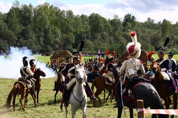  La reconstitution annuelle de la  bataille légendaire russo-française de 1812 de Borodino - Sputnik Afrique
