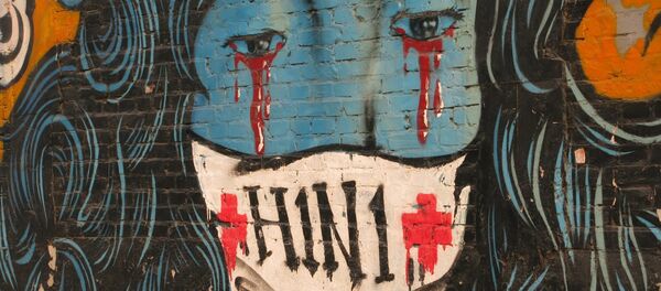 Пекин, граффити на тему гриппа H1N1 - Sputnik Afrique