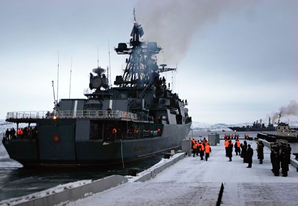 Le destroyer Admiral Levtchenko de la Flotte russe du Nord - Sputnik Afrique