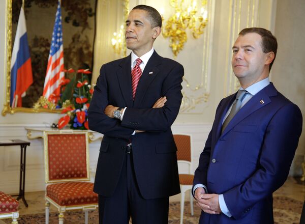 Barack Obama et Dmitri Medvedev - Sputnik Afrique