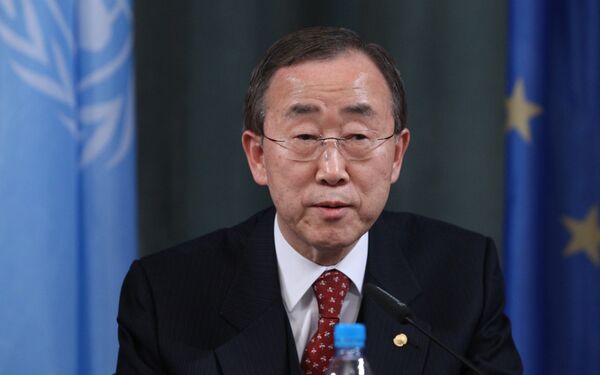 Le secrétaire général de l'Onu Ban Ki-moon - Sputnik Afrique