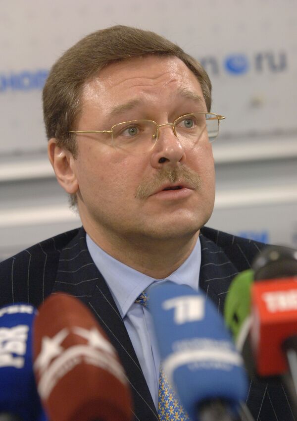 Le chef de la délégation russe  Konstantin Kossatchev - Sputnik Afrique