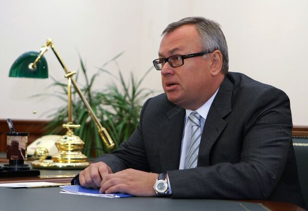 Le président de Vneshtorgbank (VTB) Andreï Kostine - Sputnik Afrique