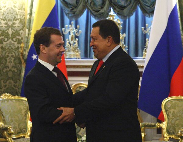 Entretiens Medvedev-Chavez au Kremlin - Sputnik Afrique
