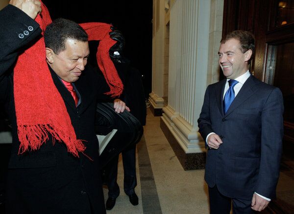 Hugo Chavez en visite à Moscou - Sputnik Afrique