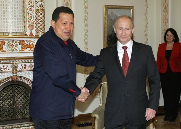 Hugo Chavez et Vladimir Poutine  - Sputnik Afrique