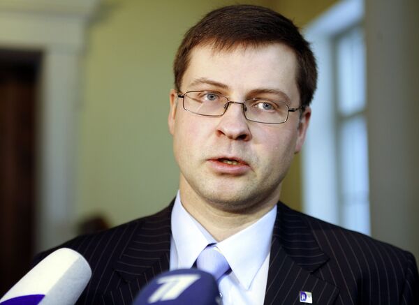 Premier ministre letton Valdis Dombrovskis - Sputnik Afrique