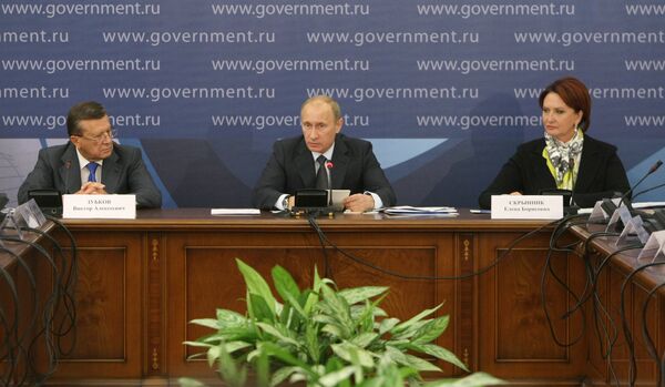 Le premier ministre russe Vladimir Poutine lors d'une réunion consacrée à l'état de l'agroalimentaire - Sputnik Afrique