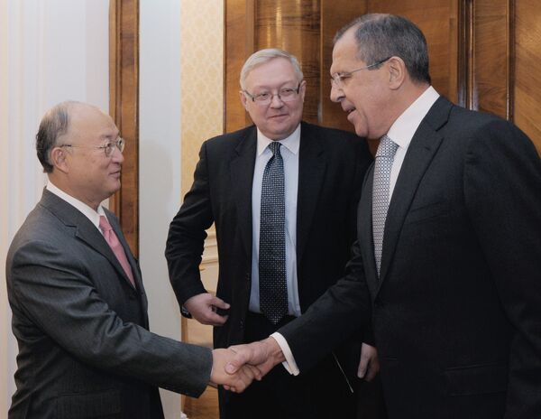 Sergueï Lavrov et Yukiya Amano - Sputnik Afrique