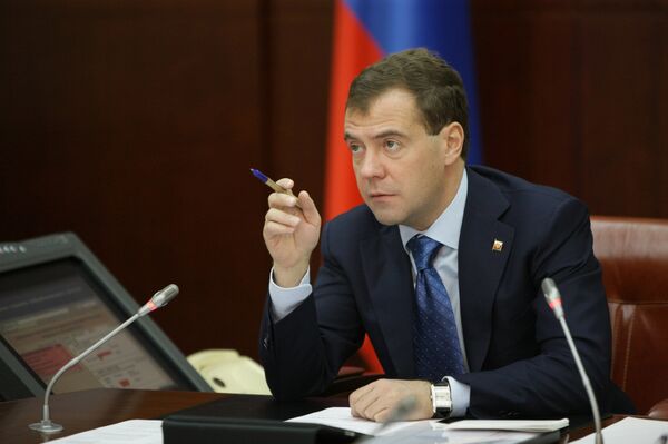 Le président Dmitri Medvedev - Sputnik Afrique