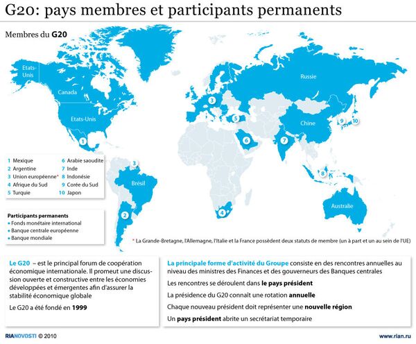 G20: pays membres et participants permanents - Sputnik Afrique