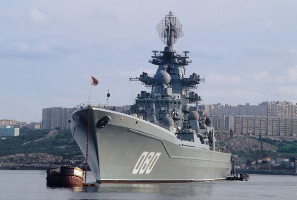 Le croiseur porte-missiles lourd à propulsion nucléaire Admiral Nakhimov - Sputnik Afrique