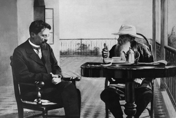 Anton Tchékhov et Léon Tolstoï en Crimée - Sputnik Afrique