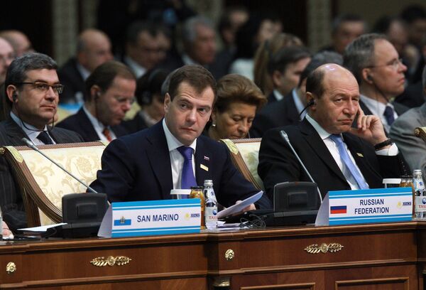 Sommet de l'OSCE: Medvedev félicite le président kazakh - Sputnik Afrique
