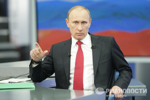 Vladimir Poutine en direct avec les Russes - Sputnik Afrique