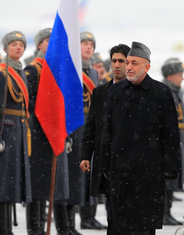 Le président Karzaï en Russie pour une visite officielle - Sputnik Afrique