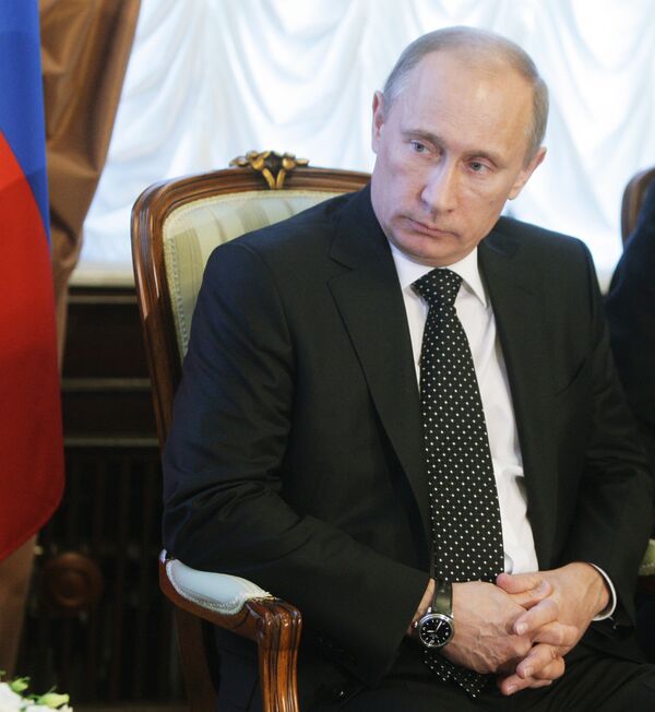 Premier ministre et candidat à la présidence russe Vladimir Poutine - Sputnik Afrique