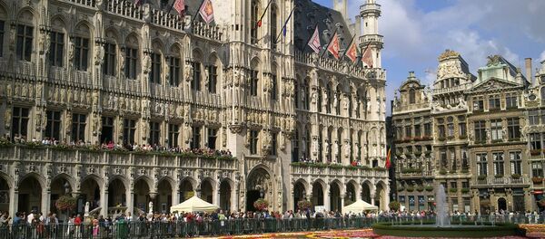 Цветочный ковер на центральной площади Брюсселя - Sputnik Afrique