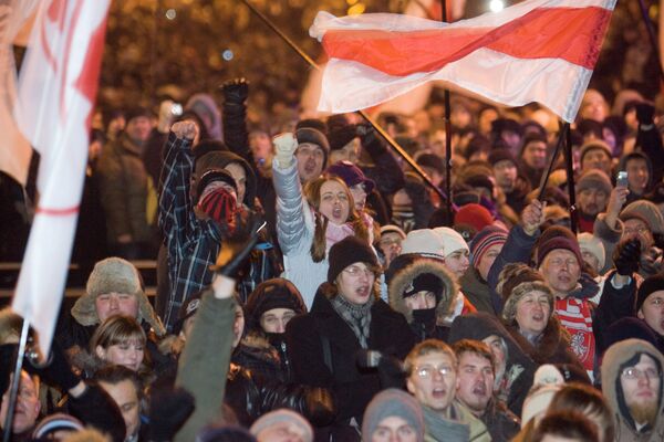 Le 19 décembre 2010, l'opposition biélorusse a organisé une manifestation non autorisée en plein centre de Minsk. - Sputnik Afrique