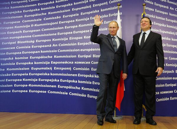 Vladimir Poutine et José Manuel Barroso  - Sputnik Afrique
