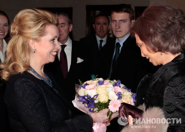 Svetlana Medvedevа rencontre la reine d'Espagne  - Sputnik Afrique