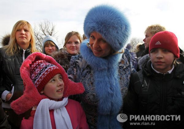 Svetlana Medvedeva à la célébration du début du Mardi Gras - Sputnik Afrique