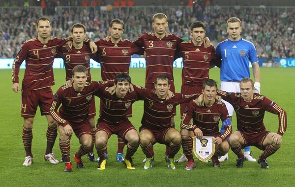 L'équipe masculine de football de Russie  - Sputnik Afrique
