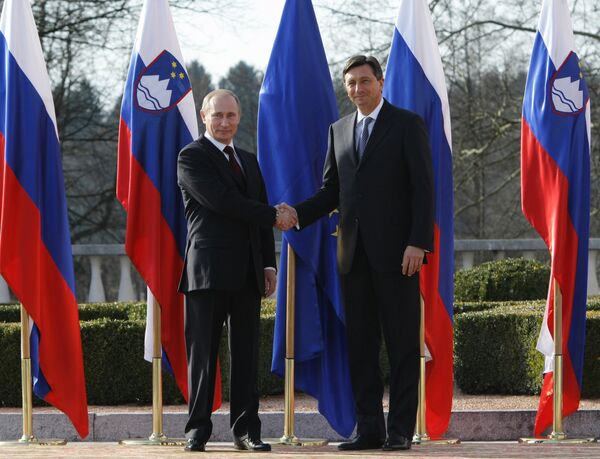 Vladimir Poutine et Borut Pahor - Sputnik Afrique