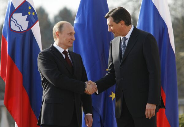 Vladimir Poutine et Borut Pahor - Sputnik Afrique