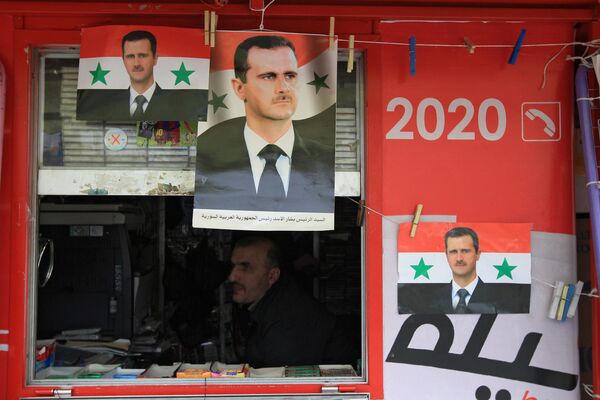 Les portraits du président Bachar el-Assad - Sputnik Afrique