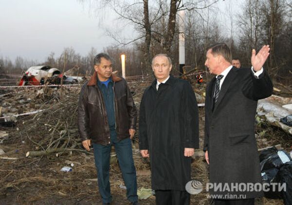 Crash de l’avion présidentiel Tu-154 près de Smolensk. Chronique de l’année dernière - Sputnik Afrique