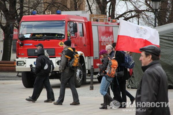 Manifestations à Varsovie pour l’anniversaire du crash de Smolensk - Sputnik Afrique