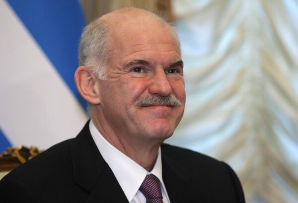 Le premier ministre grec Georges Papandreou - Sputnik Afrique
