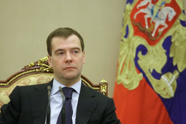 Встреча президента РФ Дмитрия Медведева с руководством Счетной палаты РФ - Sputnik Afrique