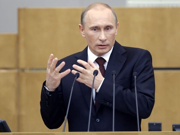 Vladimir Poutine présente son rapport à la Douma - Sputnik Afrique