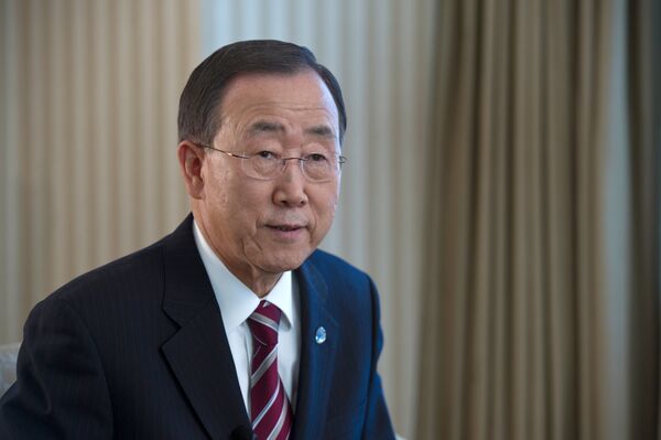Le secrétaire général de l'Onu, Ban Ki-moon - Sputnik Afrique