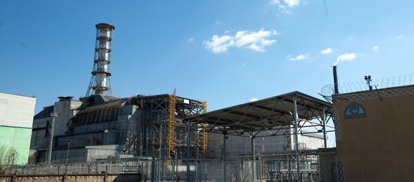 Четвертый энергоблок Чернобыльской АЭС. Четвертый энергоблок Чернобыльской АЭС. - Sputnik Afrique