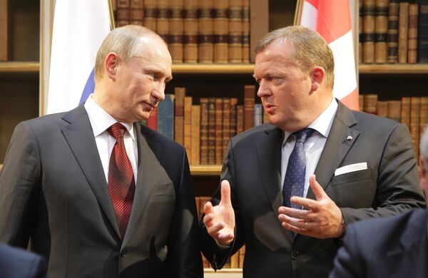 Vladimir Poutine et Lars Loekke Rasmussen - Sputnik Afrique