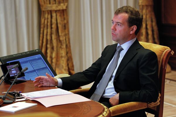 Le président Dmitri Medvedev - Sputnik Afrique