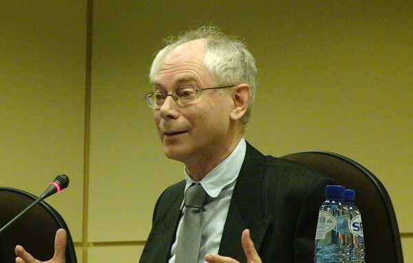 Le président de l'UE, Herman Van Rompuy - Sputnik Afrique