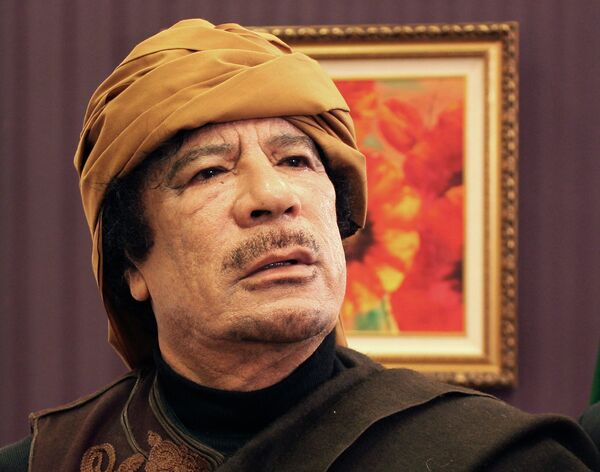 Le leader libyen Mouammar Kadhafi - Sputnik Afrique