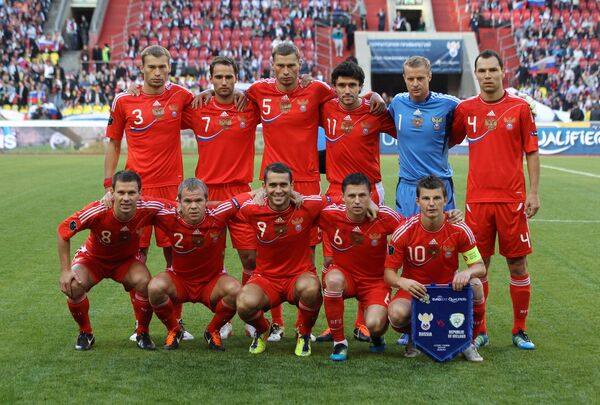 L'équipe masculine de football de Russie - Sputnik Afrique